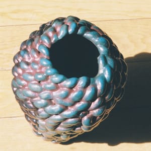 Raku Woven Vessel by Elianah Sukoenig 