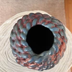 Raku Woven Vessel by Elianah Sukoenig 