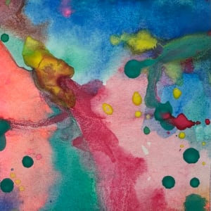 Splendor by Jen Haefeli  Image: Splendor (Set of 3), Watercolor Abstract Painting on Paper, created by Artist Jen Haefeli