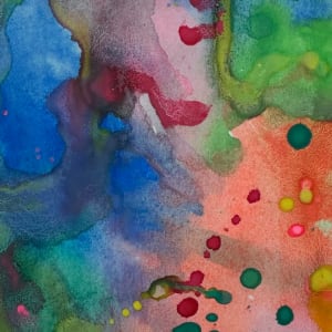 Splendor by Jen Haefeli  Image: Splendor (Set of 3), Watercolor Abstract Painting on Paper, created by Artist Jen Haefeli