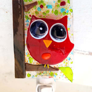 Red Owl Nightlight by Ashley Akerlund