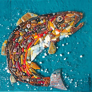 Brown Trout Wall Panel by Ashley Akerlund