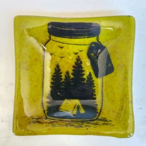 Make Memories Chartreuse Dish by Ashley Akerlund