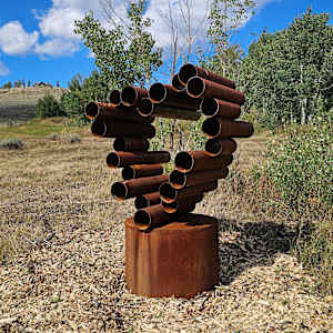 Be Steel My Heart by john henley  Image: Be Steel My Heart - Kinetic, Anamorphic Sculpture