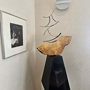 Pi by john henley  Image: "Pi" Haiku Series, Steel, Beetle Kill Pine, Resin