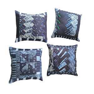 VINTAGE - Throw Pillow - Yoruba Adire by Shayee Arts