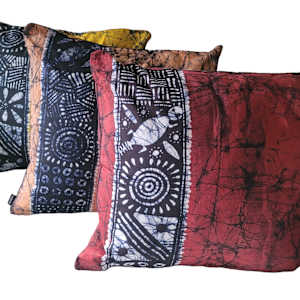Batik Throw Pillow - Cotton by Shayee Arts