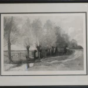 La saulaie by Jean Baptiste Camille Corot