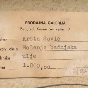 Nosenje Badnjaka by Krsta Savic 