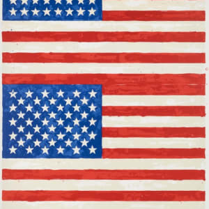 Two Flags Whitney Anniversary by Jasper Johns