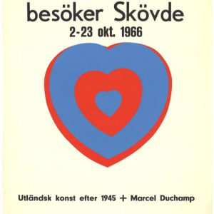 Moderna Museet Poster (Cœur volant) by Marcel Duchamp