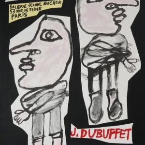 20 Psycho-sites Exhibition poster by Jean Dubuffet