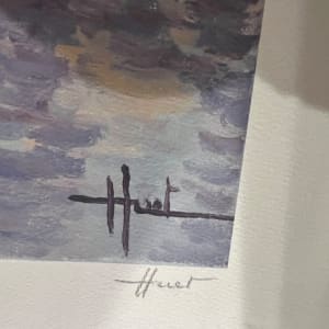 Unknown peniches on the Seine river by Jacques Huet 