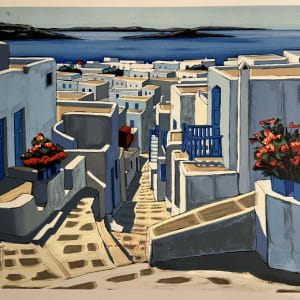 Village Grec by Jean Claude Quilici