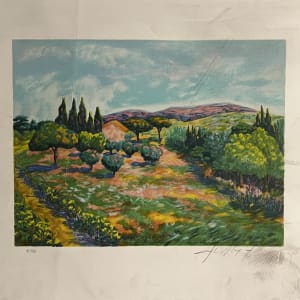 Paysage du Lubéron (copy) by Claude Chevalley