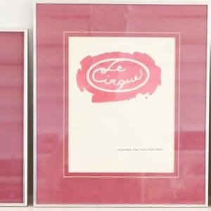 3 framed restaurant menus by Richard Giglio