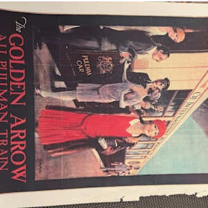 The Golden Arrow Pullman Train Wagons Lits (double) by William Spencer Bagdatopoulos 