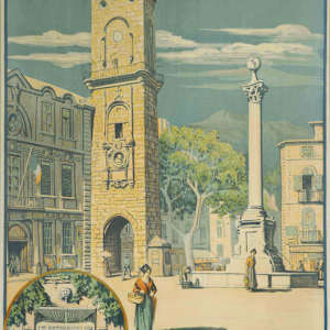 Aix en Provence PLM poster by Jean Julien