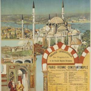 Orient Express (Paris Vienne Constantinople) Wagons Lits Poster (Double) by Rafael De Ochoa Y Madrazo