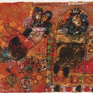 The lovers by Theo Tobiasse