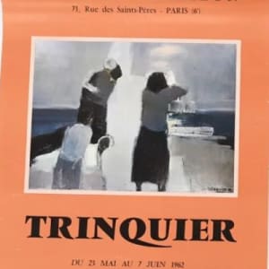 Poster exposition galerie Barbizon by Trinquier