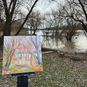 S202403 Téli reggel (Plein Air) P2403 by Tamas Erdodi