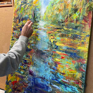 A020D Waterside - Maros 70x100 by Tamas Erdodi