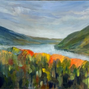 A079 Dunakanyar Reggel - Morning Duna 100x60 by Tamas Erdodi 