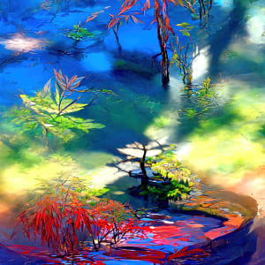 Japanese Water Garden #8 by Mark Mrohs
