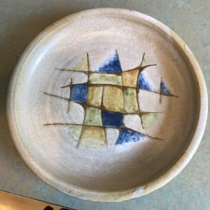 Abstract Ceramic Plate by Joyce Mackey