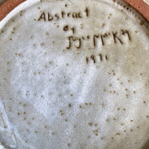 Abstract Ceramic Plate by Joyce Mackey  Image: Abstract Collection - Joyce Mackey 1971