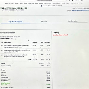 Italian Scene by Gerald Norden  Image: invoice