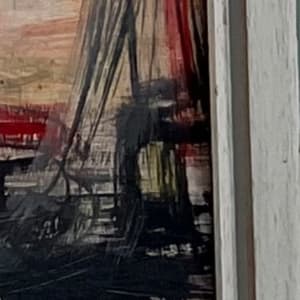 'Harbour Scene' by Joan Madge  Image: signature