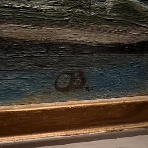 'Boats in Harbour' by W J O'Brien  Image: signature