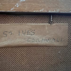 St Ives Cornwall by ? Rennie  Image: label on reverse