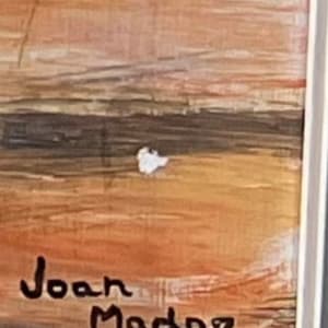 'Boats at anchor' by Joan Madge  Image: signature