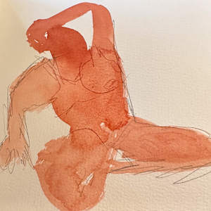 Watercolour_Figure_Drawings by Emily Rose Govier Honderich, Image 1.