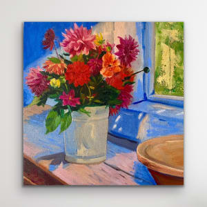 Cornish Cottage View by May Charters 