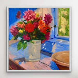 Cornish Cottage View by May Charters 