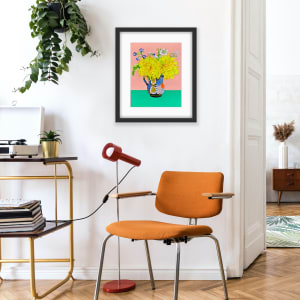 Day 30  - Yellow mums in Green by May Charters 