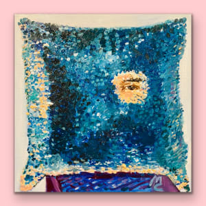 Day 6- Eye on Keanu- Sparkle pillow by May Charters 