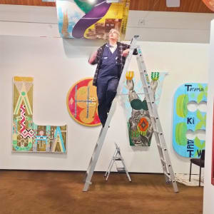 Ngā Mahi o Te Aroha 'the works of love' 2013-2021  https://toimahara.nz/news/ataroa-a-reminder-of-the-lingering-shadow-of-the-new-zealand-land-wars/ by Dr  Rangihiroa Panoho  Image: ĀTĀROA exhibition installation,  - end wall with Ngā Mahi o Te Aroha 'the works of love' , Mahara Gallery, Waikanae, 23 July 2021 
