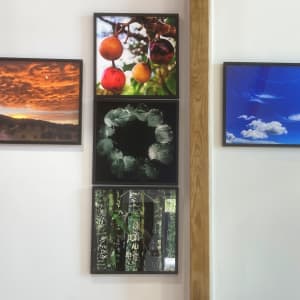 Uira ana te ao mā runga i te Ruapekapeka, ko te atatū, 'the heavens are glowing above Ruapekapeka', 16 March 2021 by Dr  Rangihiroa Panoho  Image: Uira... as part of group installation at both Mahara Gallery + Kupe Waka Centre, Te Aurere