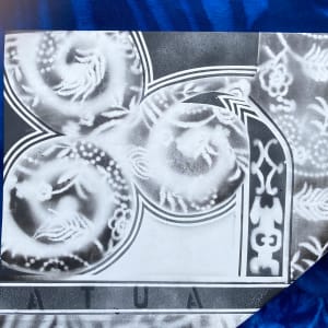 Mataatua te Waka 'Mataatua is the vessel' by Dr  Rangihiroa Panoho  Image: tauihu 'bow piece', detail