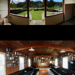 Nightmares Begin with these Numbers…, 1-15 July 2021 by Dr  Rangihiroa Panoho  Image: interior, whare runanga, Karetu, Taumārere, 2021 looking from porch out to original pā site to which Pōmare shifted his Ngāti Manu people after the sacking of Ōtūihu
