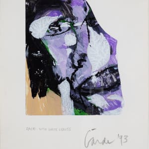 Face With White Leaves by Studio 41 LLC / Harold Garde (1923-2022)