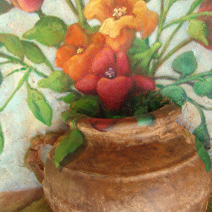 Pot and Flowers  by Jeannina Blanco 
