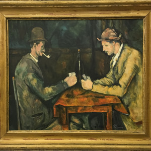 The card players (Les joueurs de cartes) after Paul Cézanne by Jeannina Blanco