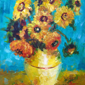 Sunflowers, after Van Gogh by Jeannina Blanco