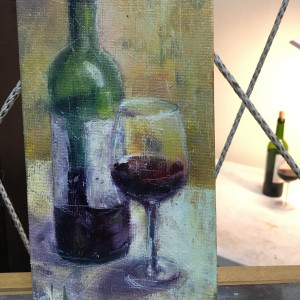 Wine for one by Jeannina Blanco 